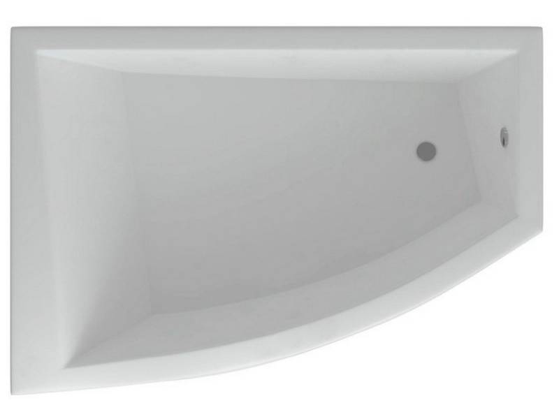 Акриловая ванна асимметричная Акватек Оракул левая 180х125 см