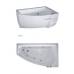 Характеристики Акриловая ванна Bellrado Мэги 140x85x63 правая  