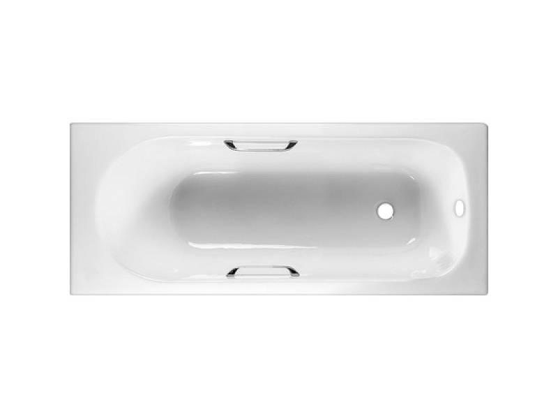 Чугунная ванна Byon (Швеция) 13 170x70x42 см ручки хром