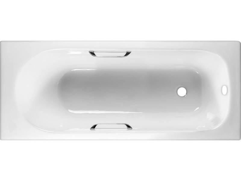 Характеристики Чугунная ванна Byon 15 170x75x42 см ручки хром 