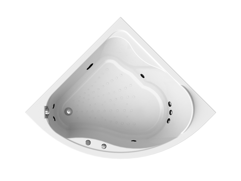 Характеристики Акриловая ванна Vannesa Альтея 125x125 с гидромассажем Классик 