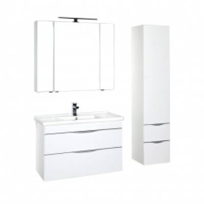 Комплект мебели для ванной Aquanet Эвора 100 белый