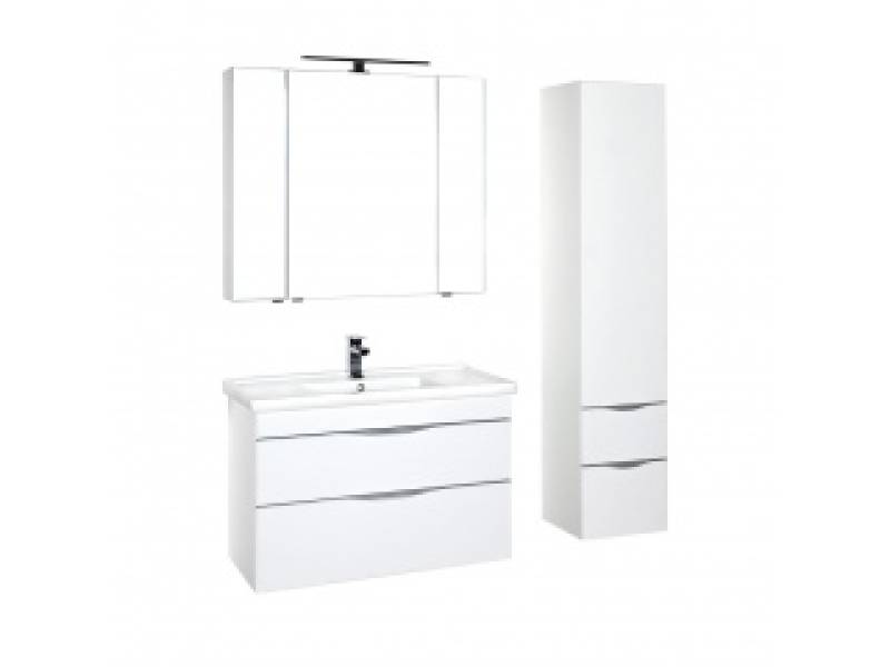 Характеристики Комплект мебели для ванной Aquanet Эвора 100 белый 
