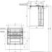 Комплект мебели для ванной Aquanet Рондо 60 белый (2 ящика)