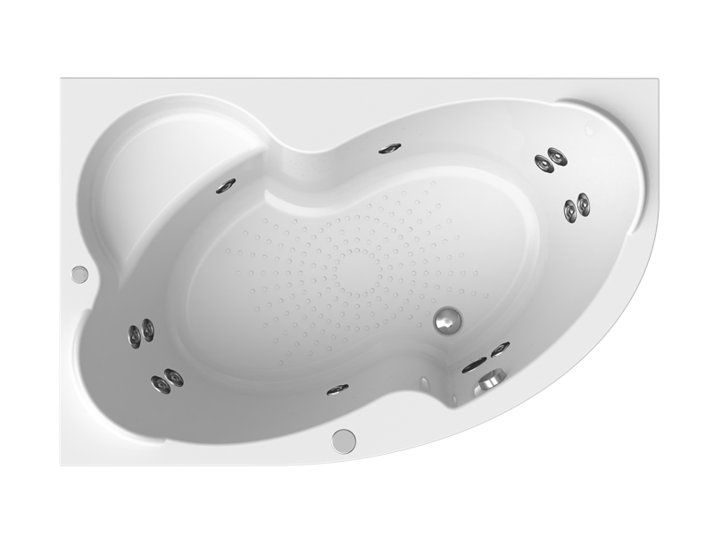 Характеристики Акриловая ванна Vannesa Ирма 3 160x105 левая с гидромассажем Баланс 
