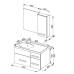 Комплект мебели для ванной Aquanet Данте 85 L белый (1 навесной шкафчик)