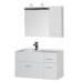 Характеристики Комплект мебели для ванной Aquanet Данте 85 L белый (1 навесной шкафчик) 