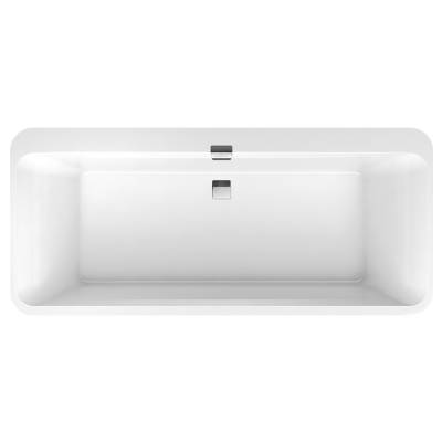 Ванна 180X80 см Villeroy&Boch Squadro Edge 12 UBQ180SQE7DV-01 с ножками сл-перел. бел/хром