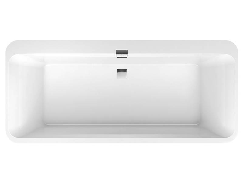 Ванна 180X80 см Villeroy&Boch Squadro Edge 12 UBQ180SQE7DV-01 с ножками сл-перел. бел/хром