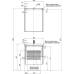 Комплект мебели для ванной Aquanet Латина 60 белый (2 ящика)