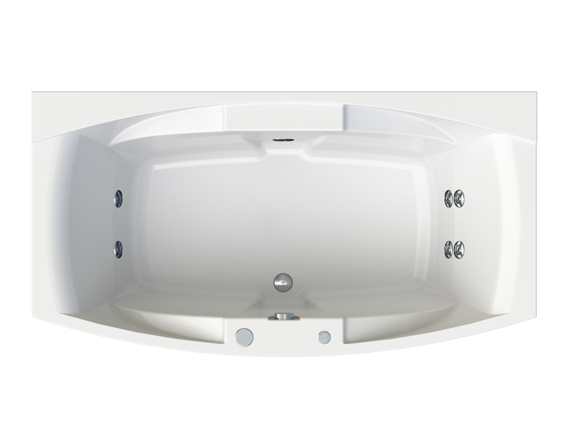 Характеристики Акриловая ванна Radomir Сиэтл 190x100 с гидромассажем "Релакс" 