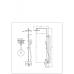 Душевая колонна со смесителем для ванны Bravat Palace F6172217CP-A-RUS