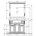 Комплект мебели Opadiris (Опадирис) Риспекто 100 см белый матовый