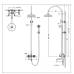 Душевая колонна со смесителем для ванны Bravat Art F65193CP-A2-RUS Хром