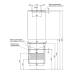 Характеристики Комплект мебели для ванной Aquanet Грейс 60 дуб кантенбери/белый (2 дверцы) 