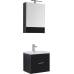 Комплект мебели для ванной Aquanet Верона 50 черный (подвесной, 1 ящик)