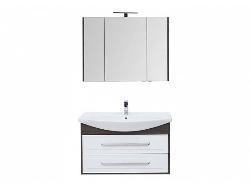 Комплект мебели для ванной Aquanet Остин 105 дуб кантербери и белый