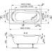 Характеристики Акриловая ванна Vagnerplast Nymfa 150x70x38 
