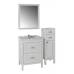 Комплект мебели ASB-Woodline Римини 60 белый/патина серебро