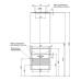 Характеристики Комплект мебели для ванной Aquanet Грейс 65 дуб сонома/белый (1 ящик) 