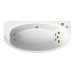 Характеристики Акриловая ванна Radomir Неаполи 180x85 с гидромассажем "Релакс" 