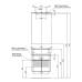 Характеристики Комплект мебели для ванной Aquanet Ирис 60 белый (1 ящик, 2 дверцы) 