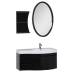 Комплект мебели для ванной Aquanet Опера 115 R черный (2 дверцы 2 ящика)