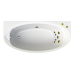 Характеристики Акриловая ванна Radomir Неаполи 180x85 с гидромассажем "Стандарт" 