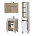 Характеристики Комплект мебели для ванной Aquanet Гретта 60 светлый дуб (камерино 2 дверцы) 