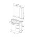 Характеристики Комплект мебели для ванной Aquanet Асти 75 бк белый (зеркало шкаф/полка) 