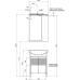 Характеристики Комплект мебели для ванной Aquanet Донна 60 белый дуб (2 дверцы) 