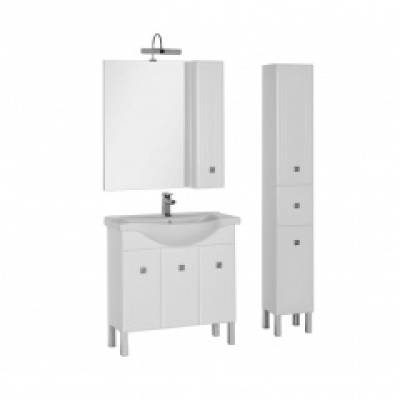 Комплект мебели для ванной Aquanet Стайл 85 белый (3 дверцы)