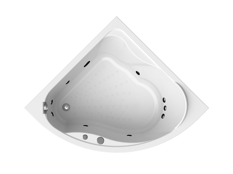 Характеристики Акриловая ванна Vannesa Альтея 125x125 с гидромассажем Баланс 