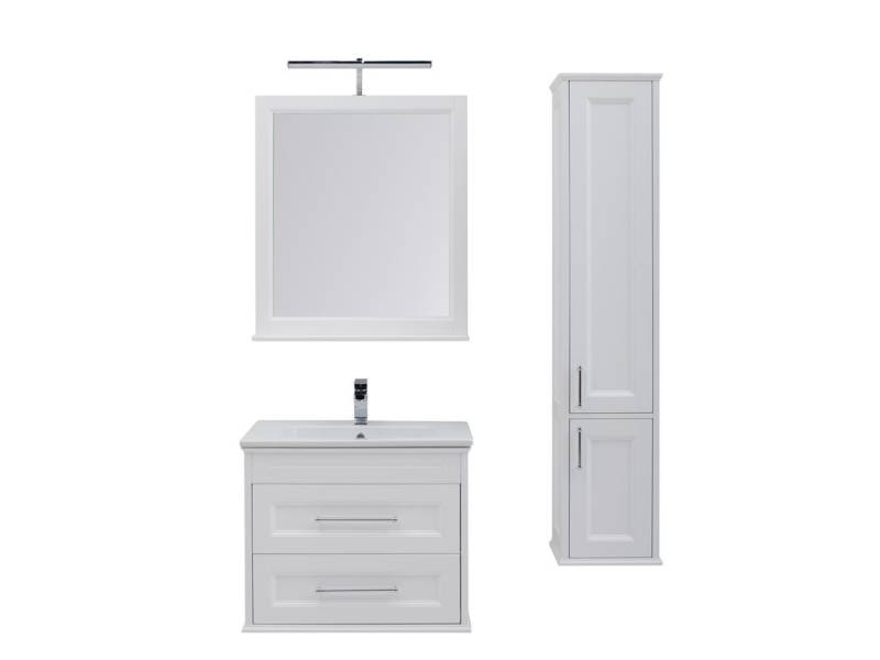 Характеристики Комплект мебели для ванной Aquanet Бостон М 80 белый 