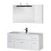 Характеристики Комплект мебели для ванной Aquanet Данте 110 L белый (1 навесной шкафчик) 