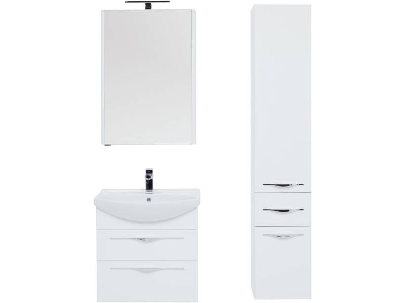 Комплект мебели для ванной Aquanet Ирвин 65 белый