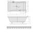 Акриловая прямоугольная ванна Alpen Quest 180x100