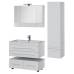 Характеристики Комплект мебели для ванной Aquanet Верона 100 белый (подвесной 2 ящика) 