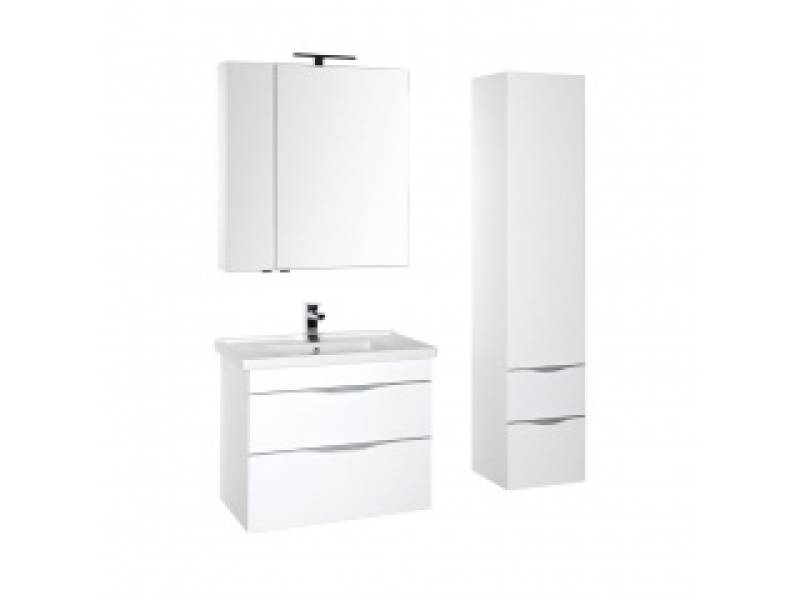 Характеристики Комплект мебели для ванной Aquanet Эвора 80 белый 