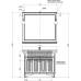 Характеристики Комплект мебели для ванной Aquanet Валенса 110 белый краколет/серебро 