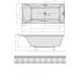 Акриловая прямоугольная ванна Alpen Alia 170x80
