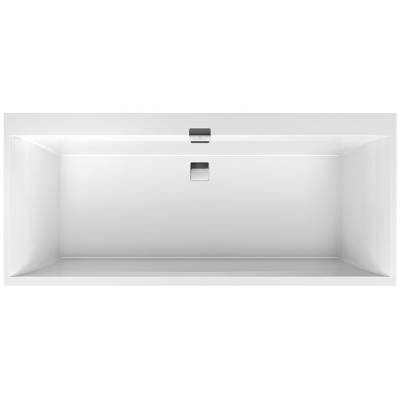 Ванна 170х75 см Villeroy&Boch Squadro Edge 12 UBQ170SQE2DV-01 с ножками и сл-перел. бел/хром 