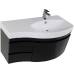Комплект мебели для ванной Aquanet Опера 115 R черный (3 ящика)
