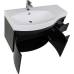 Комплект мебели для ванной Aquanet Опера 115 L черный (2 дверцы 2 ящика)