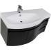 Комплект мебели для ванной Aquanet Опера 115 L черный (2 дверцы 2 ящика)