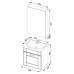 Комплект мебели для ванной Aquanet Рондо 60 белый (1 ящик, зеркало камерино)
