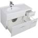 Характеристики Комплект мебели для ванной Aquanet Данте 85 L белый (камерино 1 навесной шкафчик) 