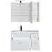 Характеристики Комплект мебели для ванной Aquanet Данте 85 L белый (камерино 1 навесной шкафчик) 