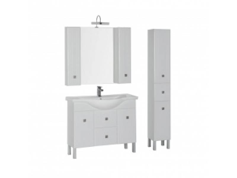 Комплект мебели для ванной Aquanet Стайл 105 белый (2 дверцы 2 ящика)