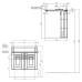 Комплект мебели для ванной Aquanet Рондо 70 белый (2 дверцы)